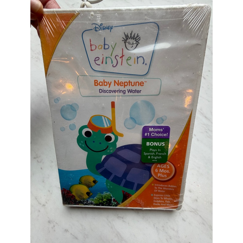 New Baby Einstein Baby Neptune Discovering Water DVD White NIB Educational